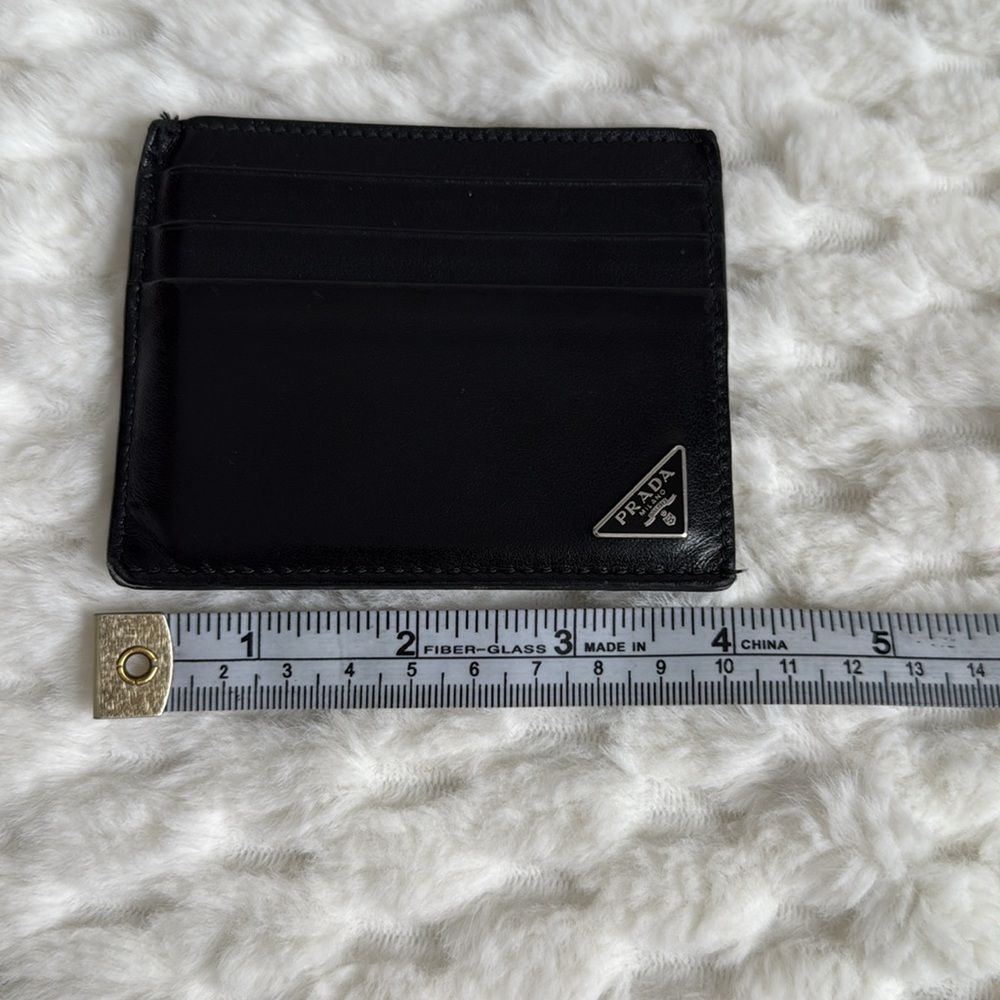 Prada Leather Card Holder-Authentic-USED - Picture 10 of 12